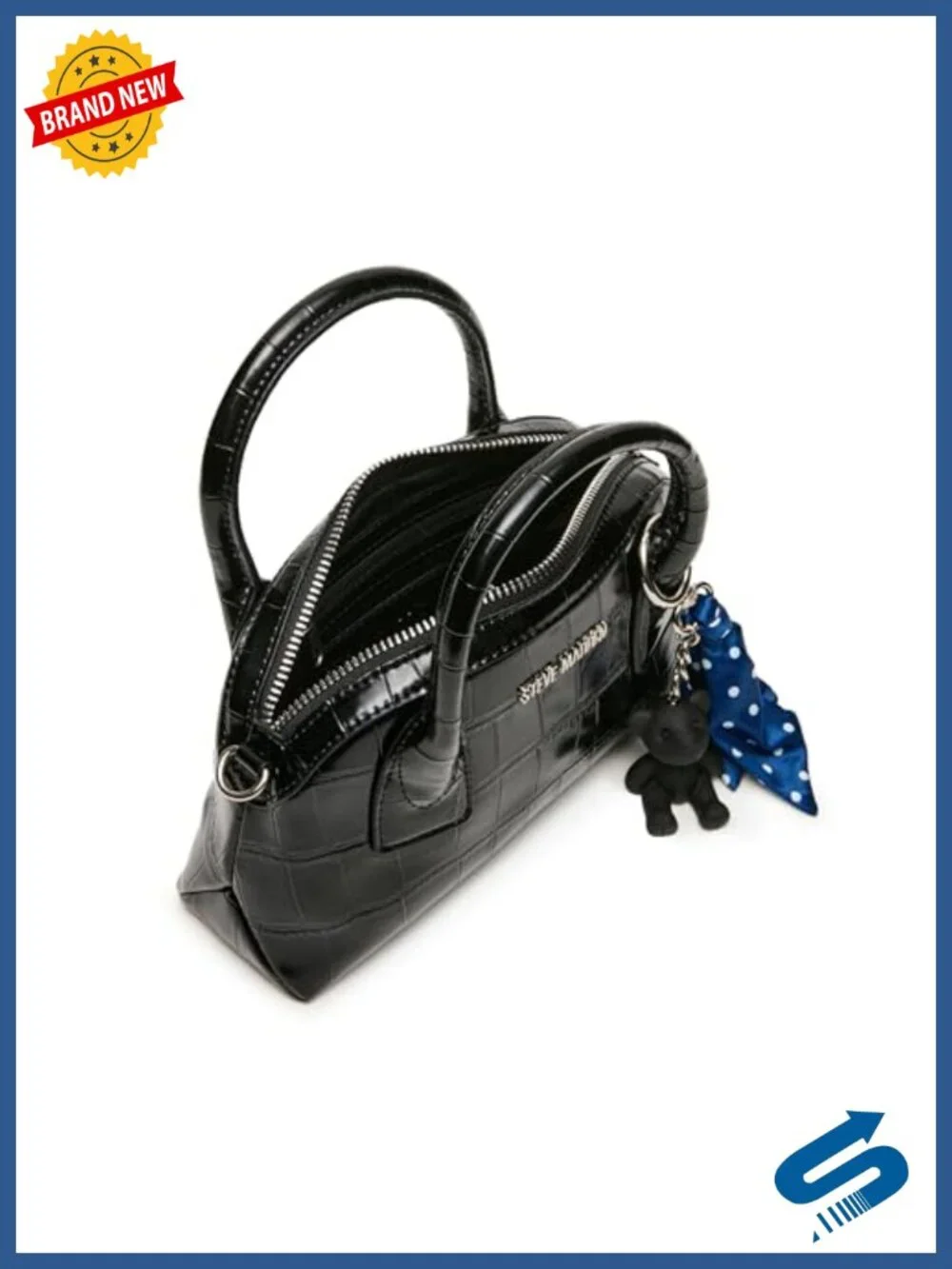 Small Dome Crossbody Bag With Detachable Scarf